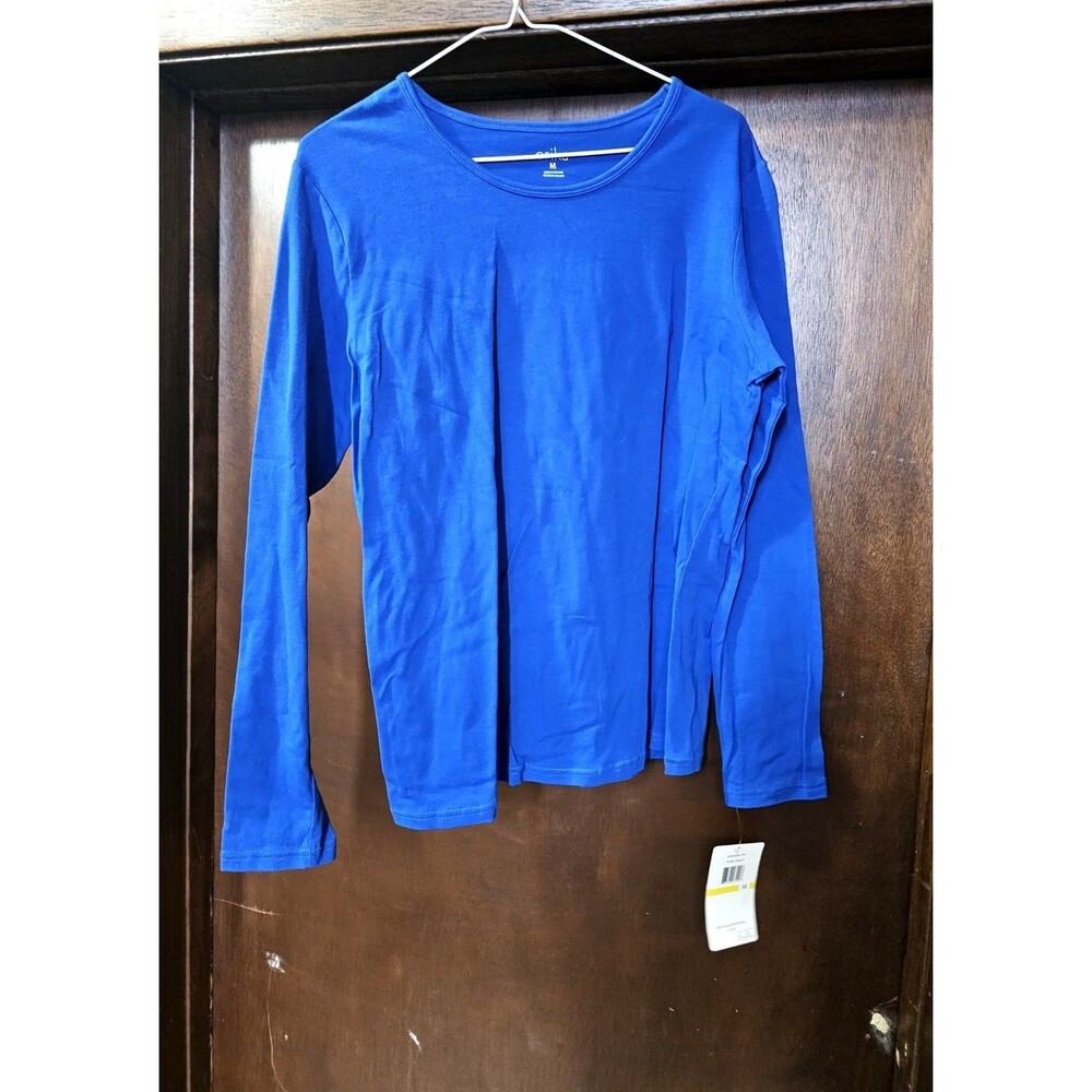 Erika Cobalt Blue Long Sleeve Top Womens M New With Tags